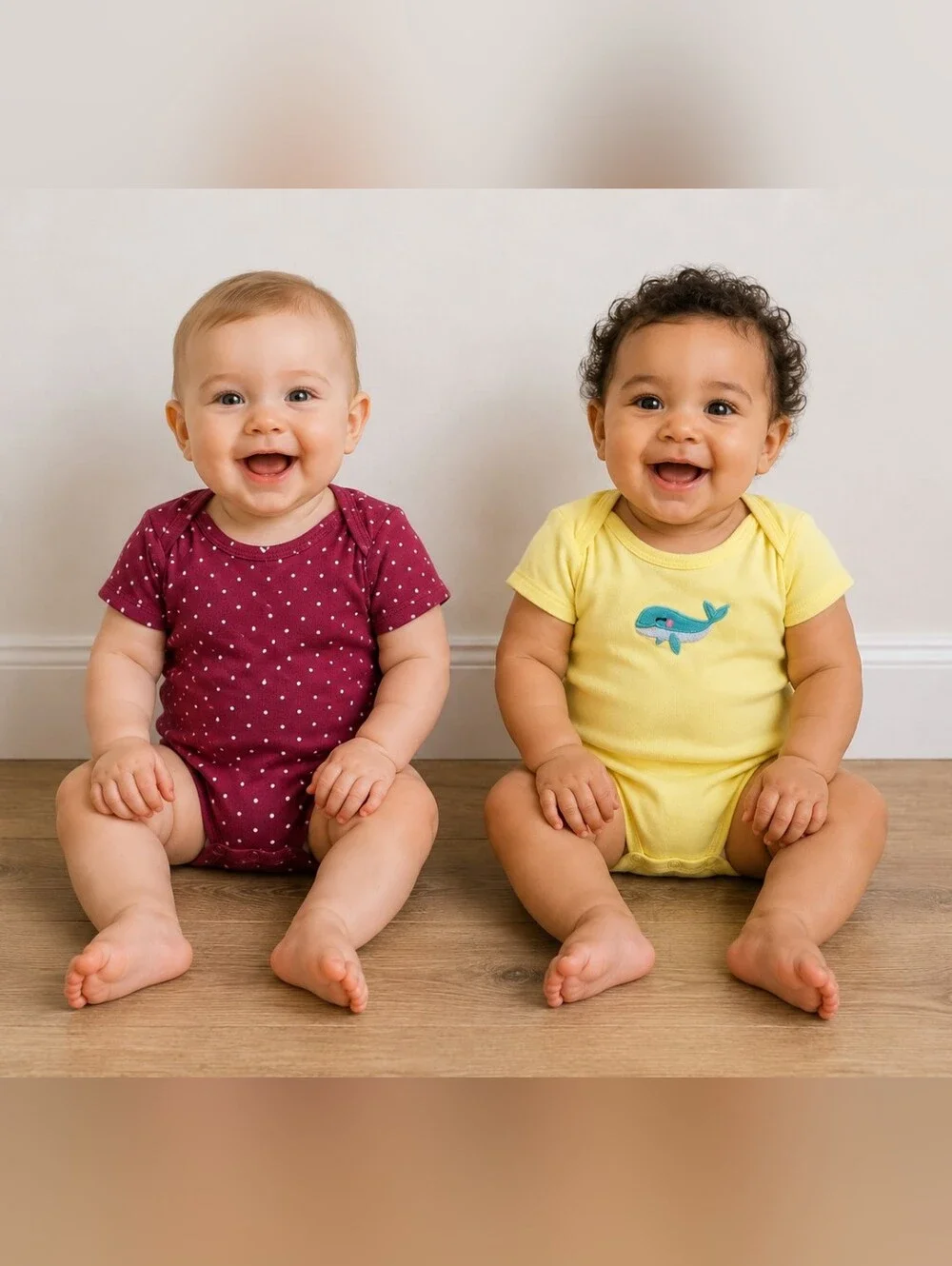 Polka Dot and Whale Print Kids Onesies